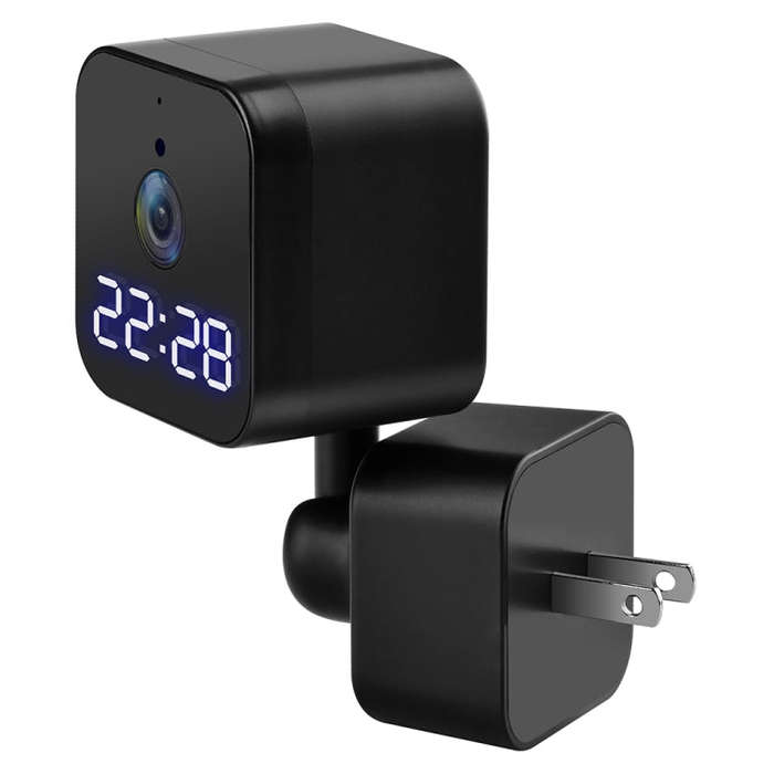 DP27 1080P Clock Plug Card WiFi Camera, Support Two-way Voice Intercom & Mobile Monitoring, Speci...