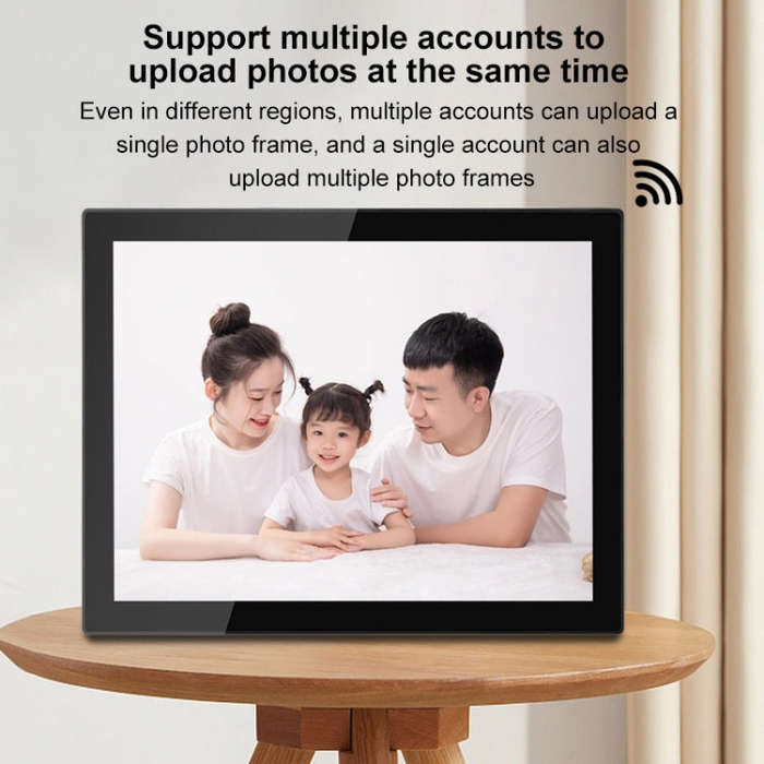 15 inch LED Display WiFi Cloud Photo Frame, RK3126C Quad Core up to 1.5GHz, Android 6.0, 1GB+16GB...