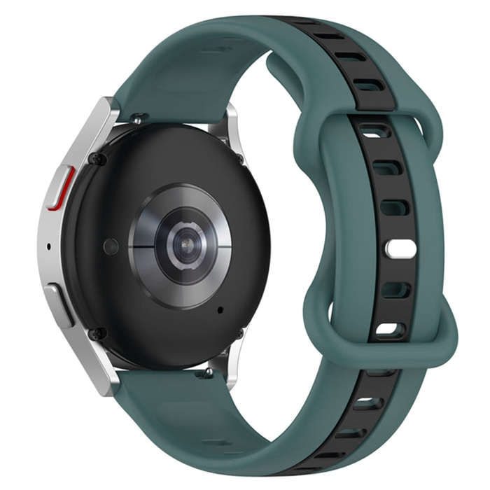 For Coros Apex 46mm/Apex Pro / Ticwatch Pro 3 22mm Butterfly Buckle Two-Color Silicone Watch Band...