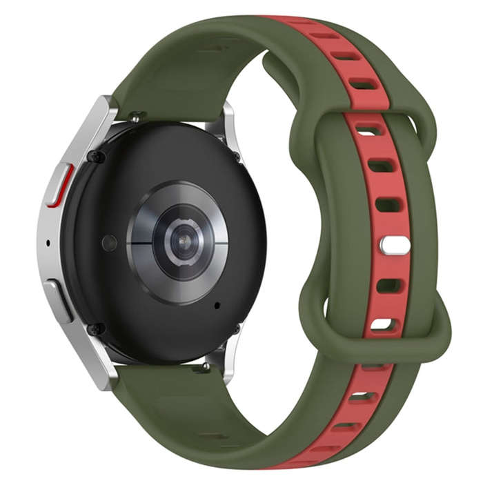 For Coros Apex 46mm/Apex Pro / Ticwatch Pro 3 22mm Butterfly Buckle Two-Color Silicone Watch Band...