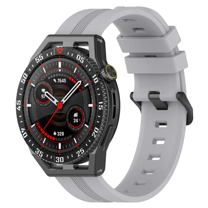 For Coros Apex 46mm/Apex Pro / Ticwatch Pro 3 22mm Vertical Solid Color Silicone Watch Band(Light...