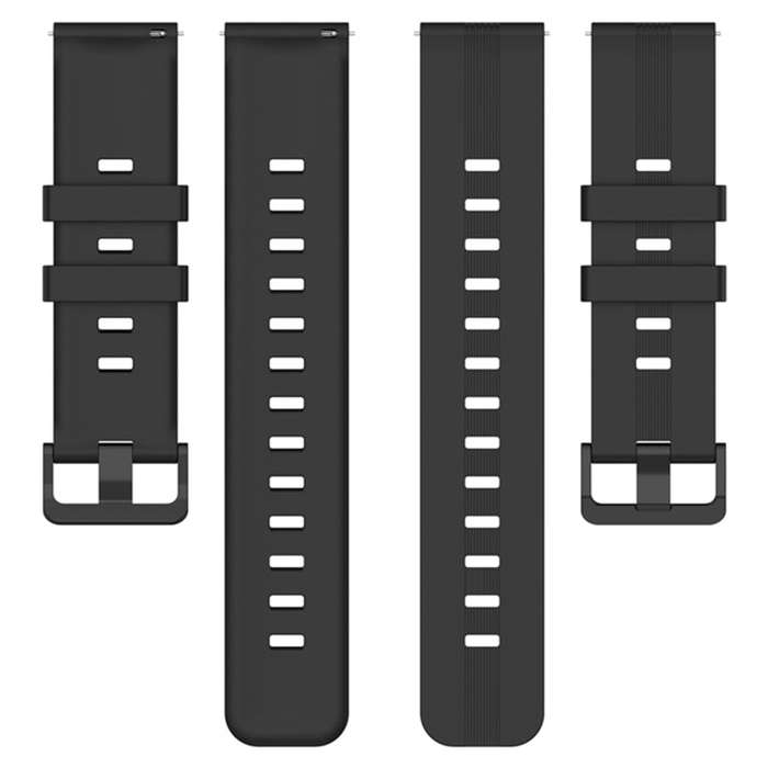 For Coros Apex 46mm/Apex Pro / Ticwatch Pro 3 22mm Vertical Solid Color Silicone Watch Band(Orange)