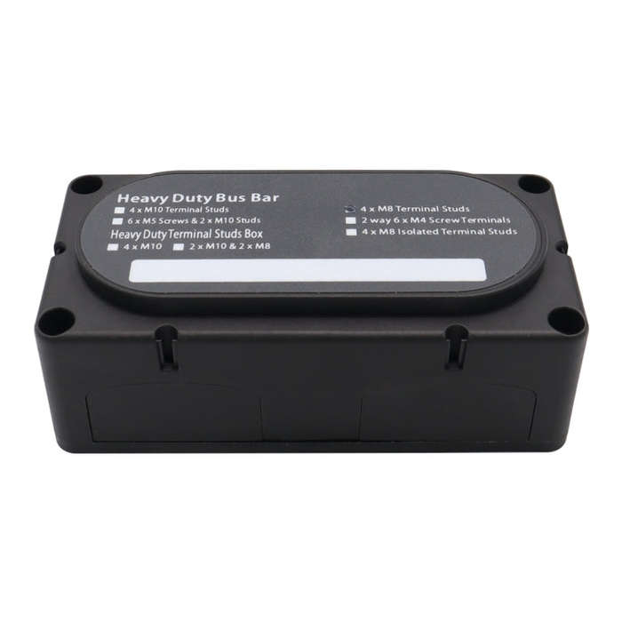 CP-3089-01 300A 48V 4-way M8 Terminal Busbar(Black)