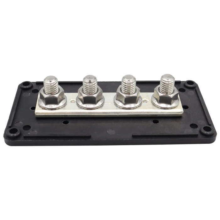 CP-3090 1 Pair  300A 48V 4-way M10 Terminal Busbar(Black + Red)