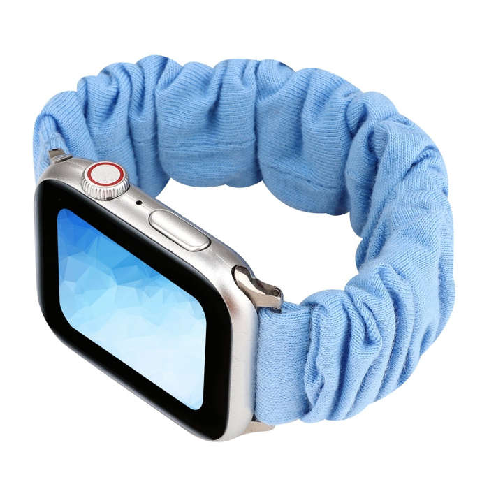 For Apple Watch Series 9&8&7 41mm / SE 3&SE 2&6&SE&5&4 40mm / 3&2&1 38mm Cloth + Stainless Steel ...