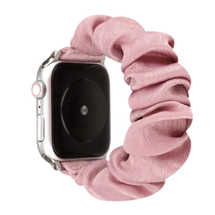 For Apple Watch Series 7 45mm / 6 & SE & 5 & 4 44mm / 3 & 2 & 1 42mm Cloth + Stainless Steel Hair...