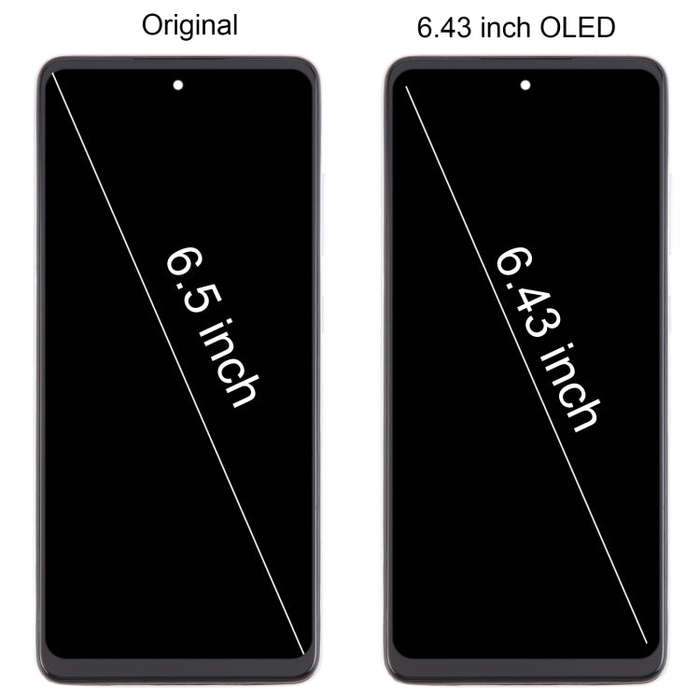For Samsung Galaxy A52 4G SM-A525 6.43 inch OLED LCD Screen Digitizer Full Assembly with Frame (W...