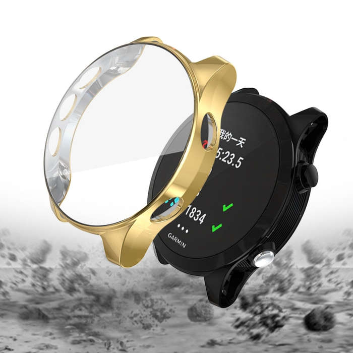 For Garmin Forerunner 935 TPU Electroplated Watch Case(Golden)