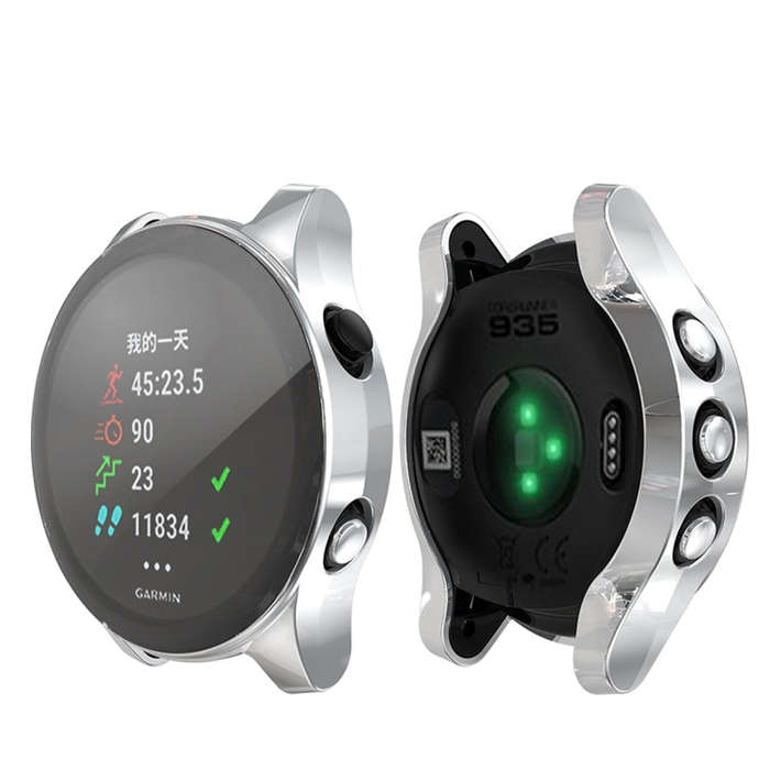 For Garmin Forerunner 935 TPU Electroplated Watch Case(Silver)