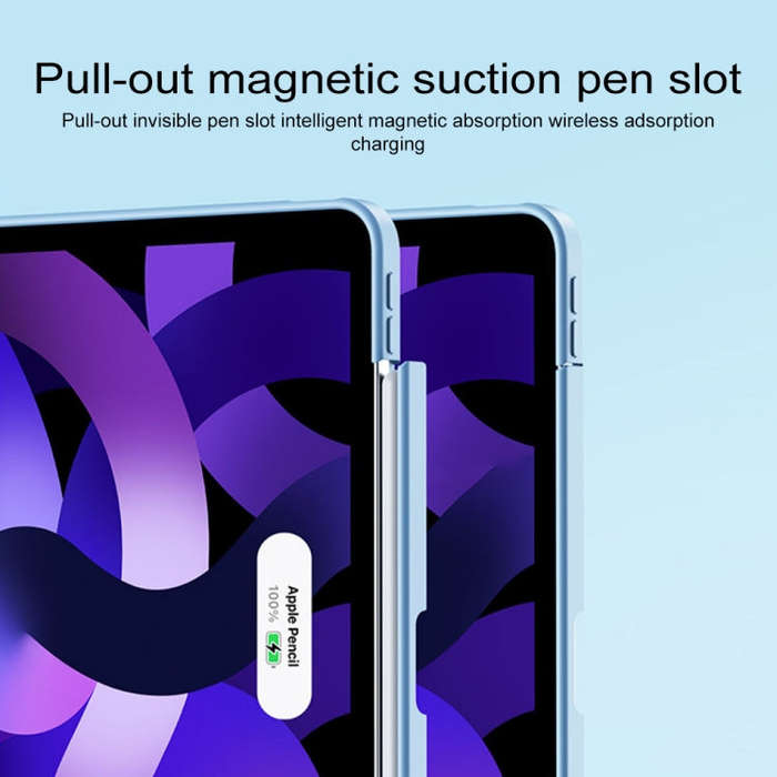 For Huawei MatePad Pro 12.6 Detachable Rotating Leather Tablet Case(Blue)
