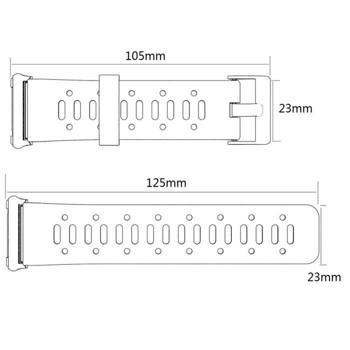 For Fitbit Ionic Two-tone Silicone  Watch Band with Buckle & Connector(Dark Blue + White)