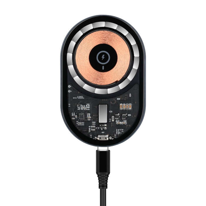 X9F Transparent Magnetic Air Vent Wireless Car Charger
