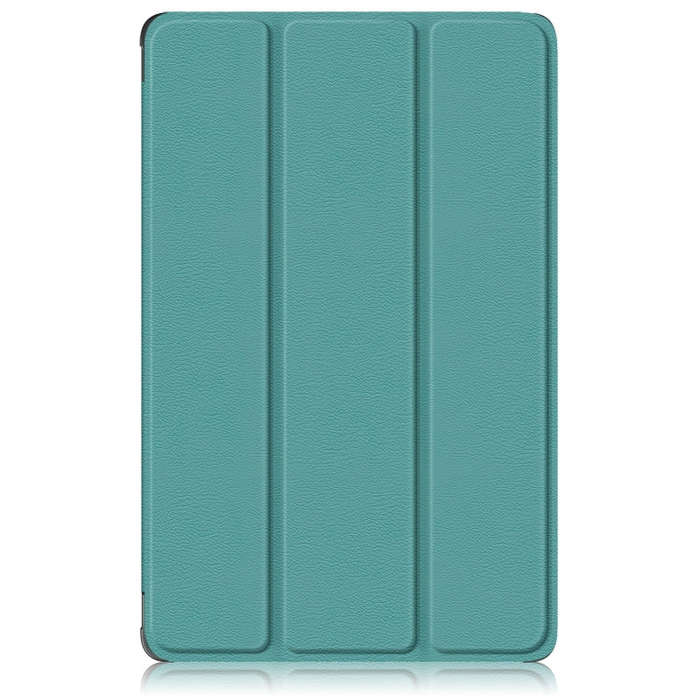 For Huawei Matepad SE 10.4 2022 Custer Pure Color 3-Fold Holder Leather Tablet Case(Dark Green)