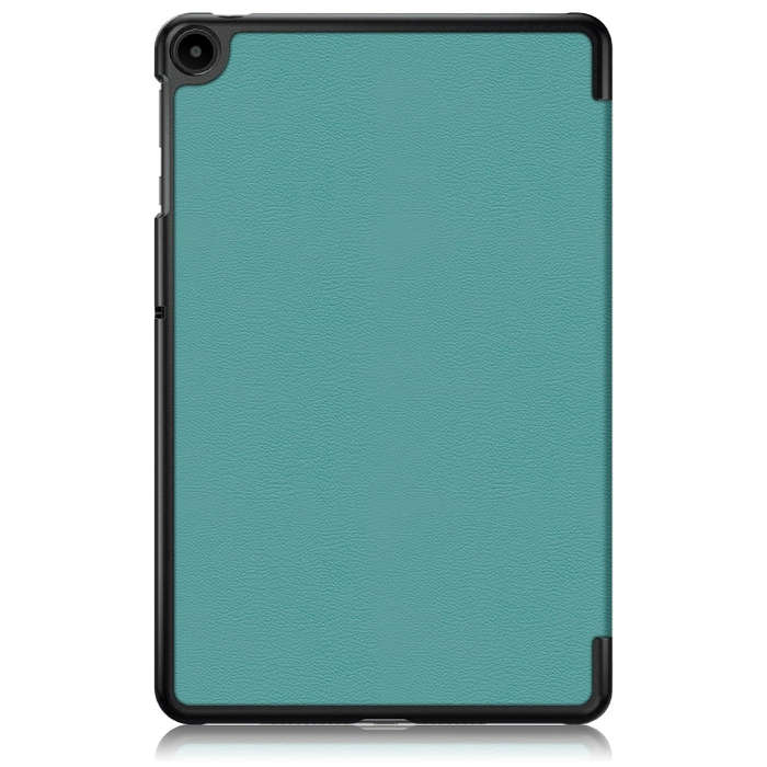 For Huawei Matepad SE 10.4 2022 Custer Pure Color 3-Fold Holder Leather Tablet Case(Dark Green)