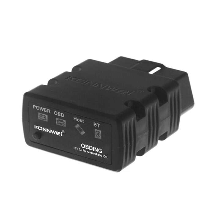 KONNWEI KW902 Bluetooth 5.0 OBD2 Car Fault Diagnostic Scan Tools Support IOS / Android(Black)