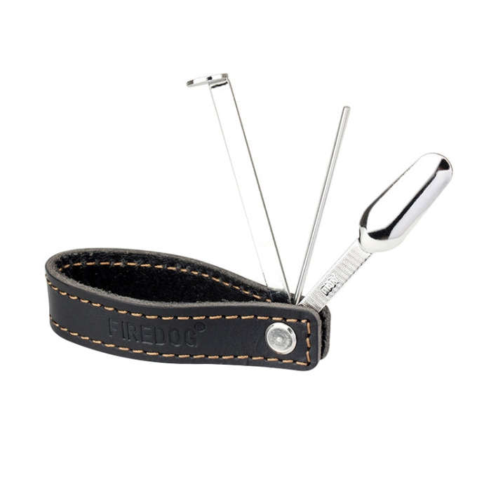 FIREDOG CL78 3 in 1 Pipe Cleaner Carbon Knife Pipe Holder(Black)