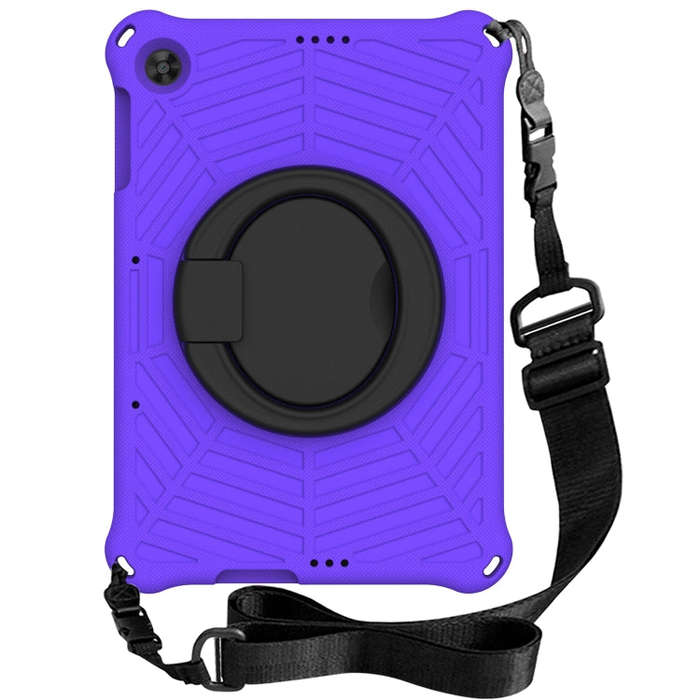 For Huawei MatePad T 10s Spider King Silicone Protective Tablet Case(Purple)