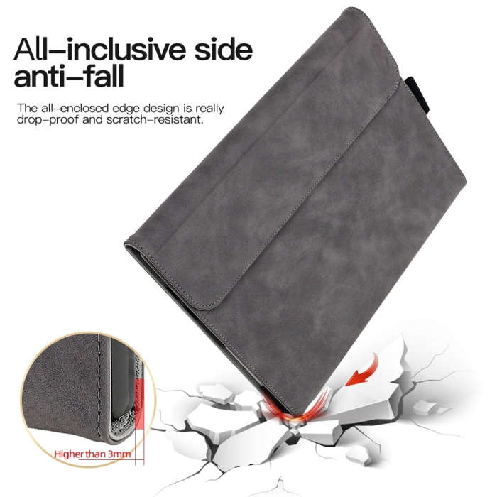 For Microsoft Surface Pro 7+ / 7 / 6 / 5 / 4 Sheepskin All-Inclusive Shockproof Protective Case(B...