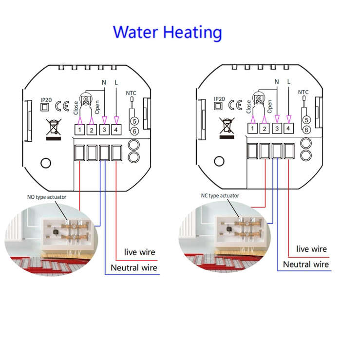 BHT-2002GALM 220V Smart Home Heating Thermostat Water Heating WiFi Thermostat(Black)