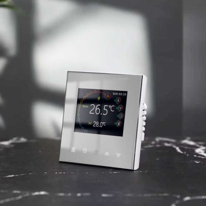 BHT-2002GCLM 220V Smart Home Heating Thermostat Boiler Heating WiFi Thermostat(Black)