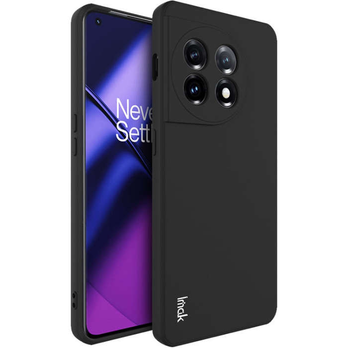 For OnePlus 11 5G IMAK UC-4 Series Straight Edge TPU Soft Phone Case(Black)