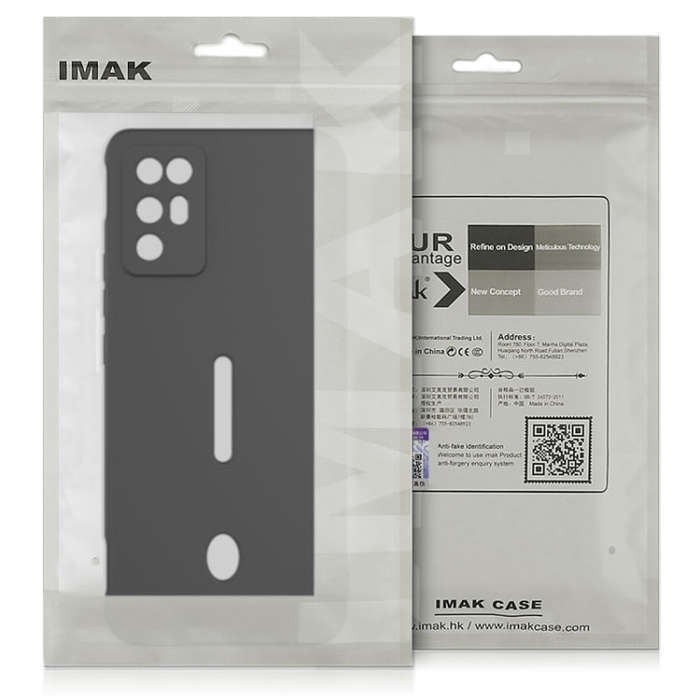 For OnePlus 11 5G IMAK UC-4 Series Straight Edge TPU Soft Phone Case(Black)