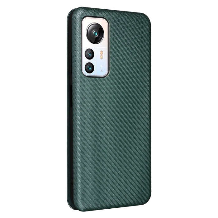 For Blackview A85 Carbon Fiber Texture Flip Leather Phone Case(Green)