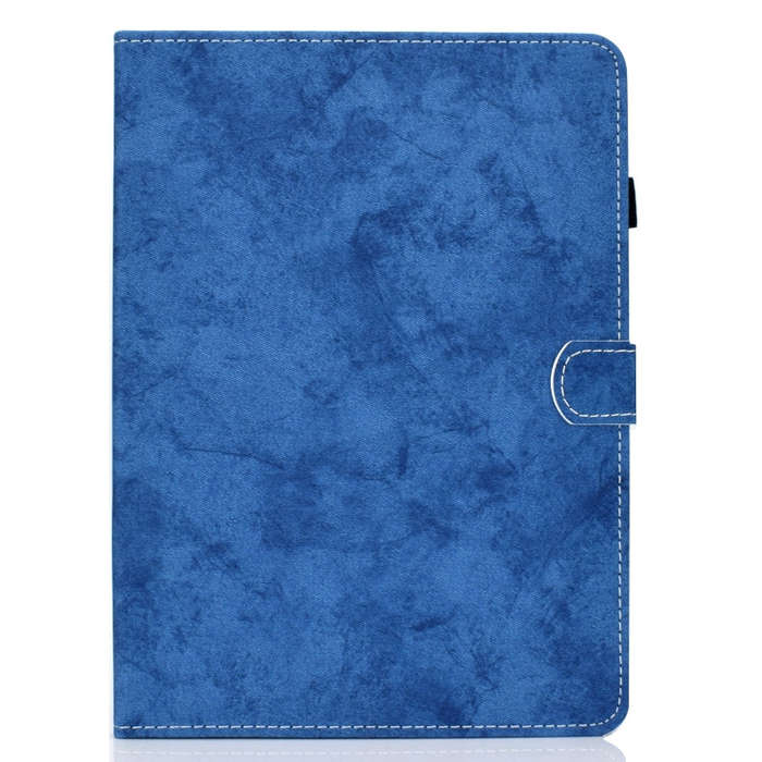 For Huawei MatePad SE Marble Style Cloth Texture PU Tablet Protective Case(Blue)