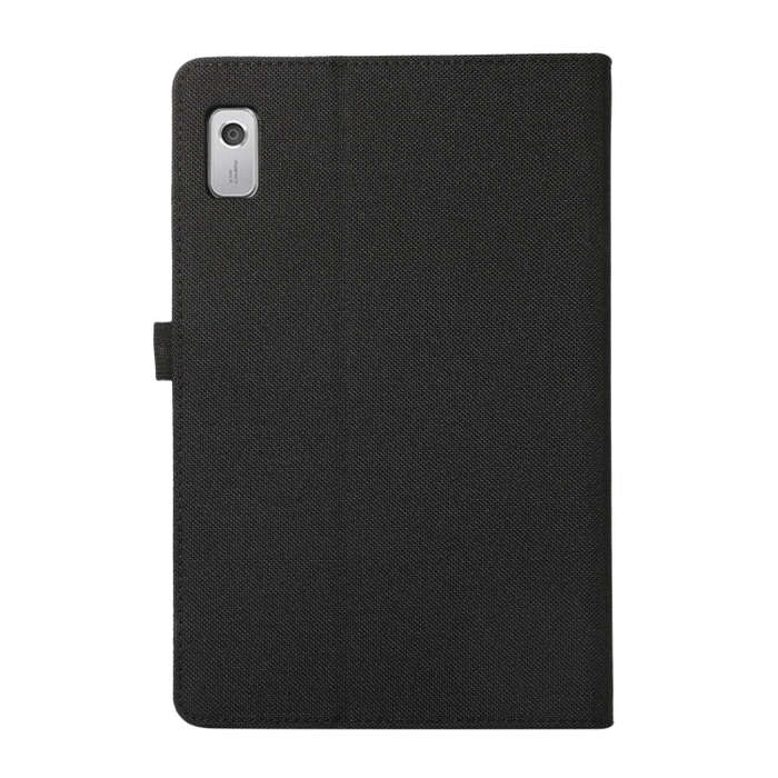 For Lenovo Tab M9 Fabric Leather Tablet Case(Black)