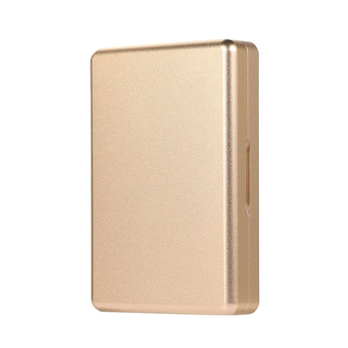 For IQOS Series Aluminum Alloy Dust-proof Cigarette Case, Capacity:20 pcs(Gold)