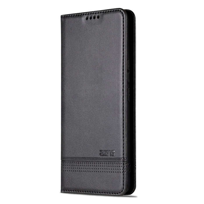 For Honor 80 GT AZNS Magnetic Calf Texture Flip Leather Phone Case(Black)