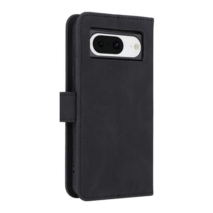 For Google Pixel 8 Skin Feel Magnetic Flip Leather Phone Case(Black)