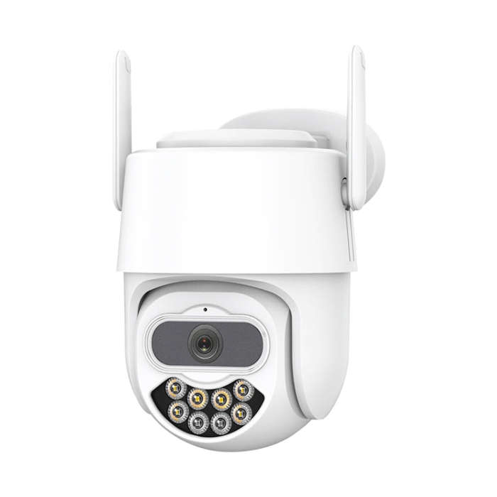 QX82 400W Dual Screen Dual Channel Synchronous Monitoring IP Camera, Plug:US Plug