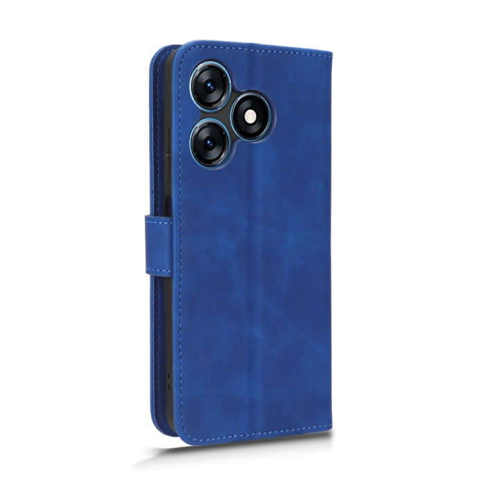 For TECNO Spark 10 Skin Feel Magnetic Flip Leather Phone Case(Blue)