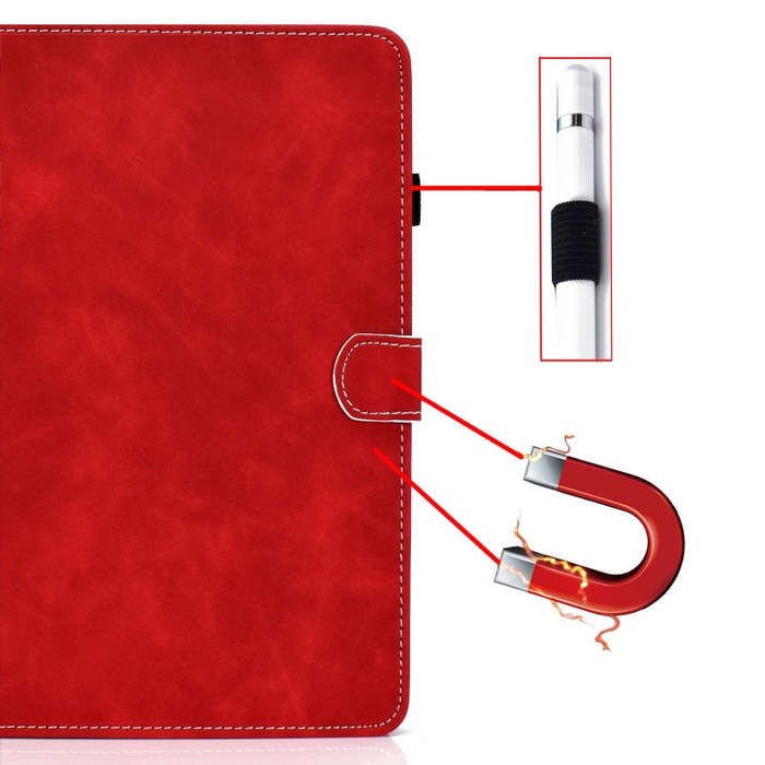 For Huawei MatePad 10.4 2022 Cowhide Texture Leather Tablet Case(Red)