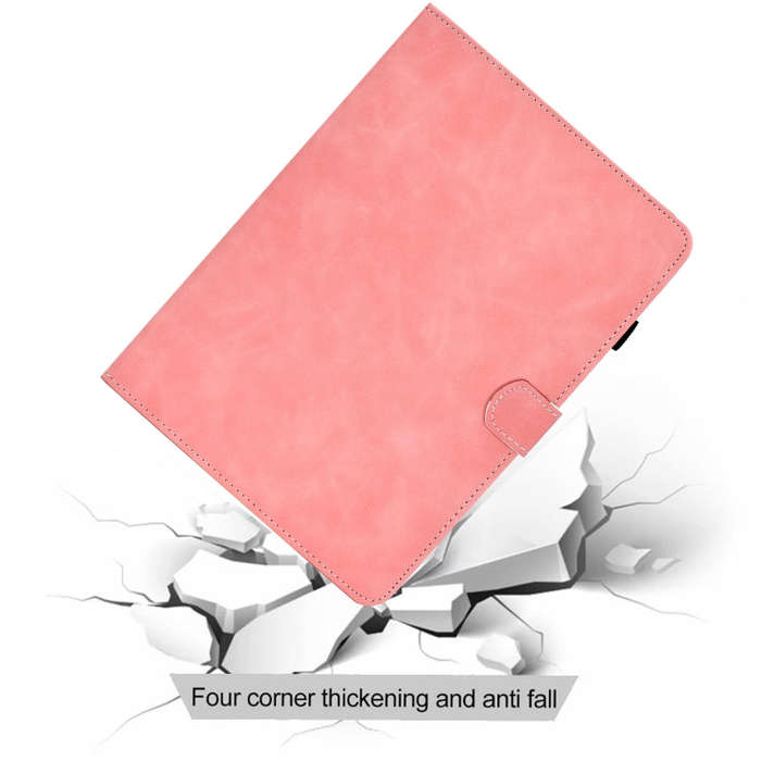 For Huawei MatePad 10.4 2022 Cowhide Texture Leather Tablet Case(Pink)