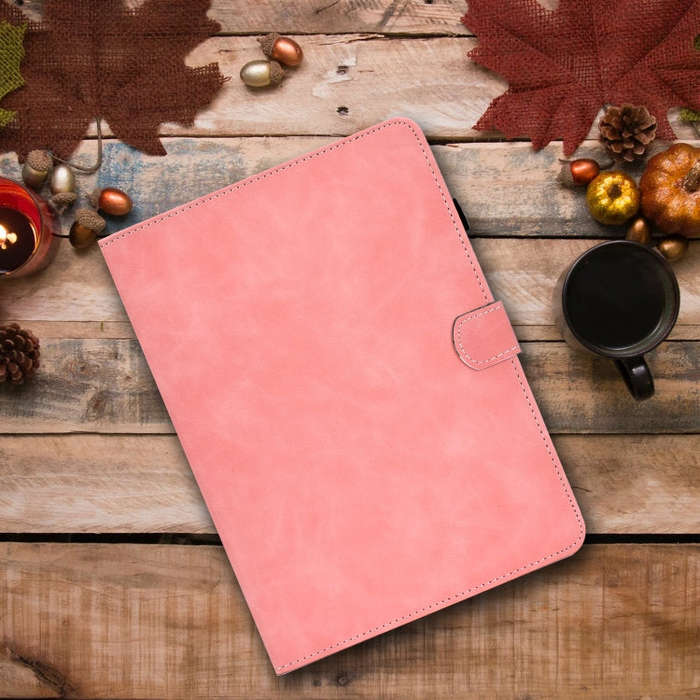 For Huawei MatePad 10.4 2022 Cowhide Texture Leather Tablet Case(Pink)