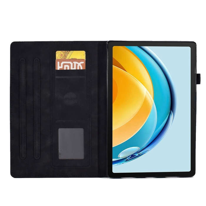 For Huawei Matepad SE 10.4 2022 Tower Embossed Leather Tablet Case(Black)