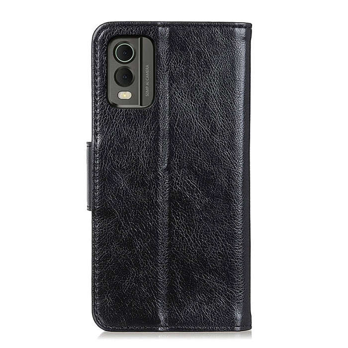For Nokia C32 Nappa Texture Leather Phone Case(Black)
