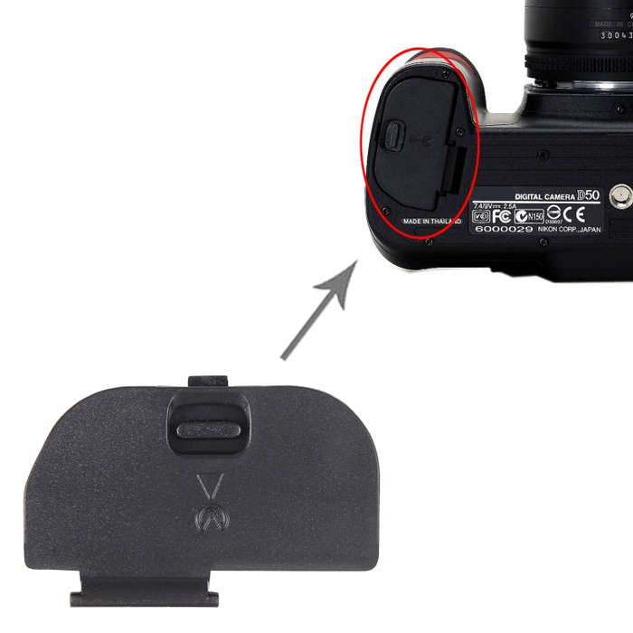 For Nikon D50 / D70 / D80 / D90 OEM Battery Compartment Cover