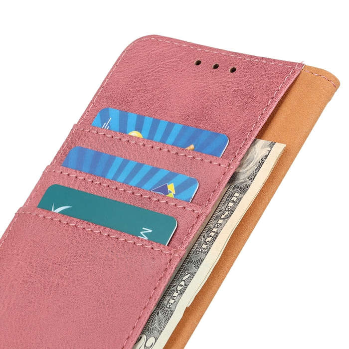 For Nokia C32 4G KHAZNEH Cowhide Texture Flip Leather Phone Case(Pink)