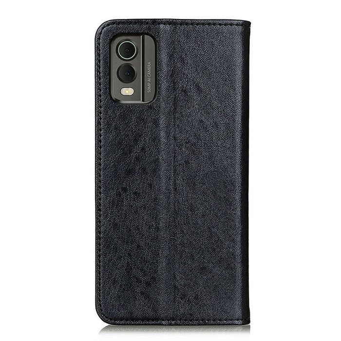 For Nokia C32 4G Magnetic Crazy Horse Texture Leather Phone Case(Black)