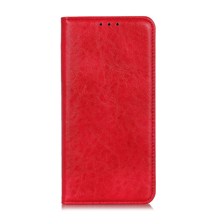 For Nokia C32 4G Magnetic Crazy Horse Texture Leather Phone Case(Red)