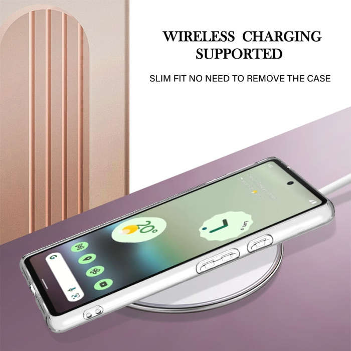 For Google Pixel 6a Electroplating Marble Dual-side IMD Phone Case(Purple 001)