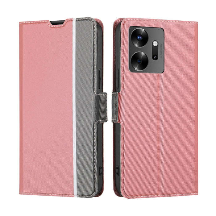 For Infinix Zero 20 Twill Texture Side Buckle Leather Phone Case(Pink)