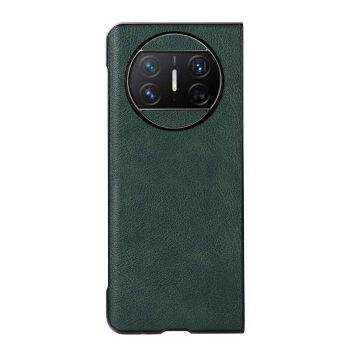 For Huawei Mate X3 Two-color Litchi Texture PU Phone Case(Green)