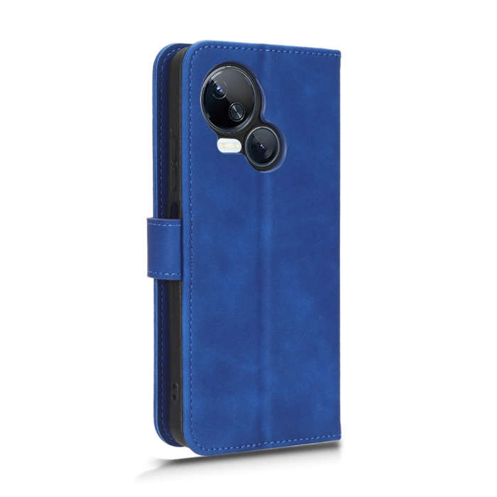 For TECNO Spark 10 5G Skin Feel Magnetic Flip Leather Phone Case(Blue)