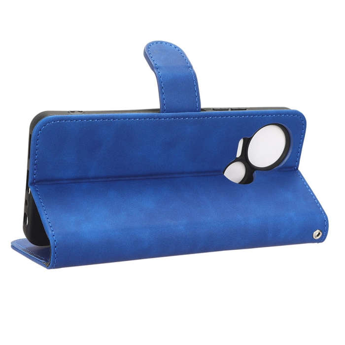 For TECNO Spark 10 5G Skin Feel Magnetic Flip Leather Phone Case(Blue)