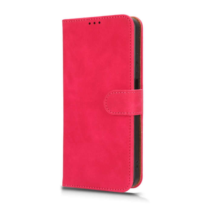 For Infinix Hot 30 Play Skin Feel Magnetic Flip Leather Phone Case(Rose Red)