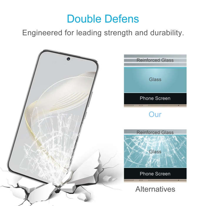 For Huawei nova 11 50pcs 0.26mm 9H 2.5D Tempered Glass Film